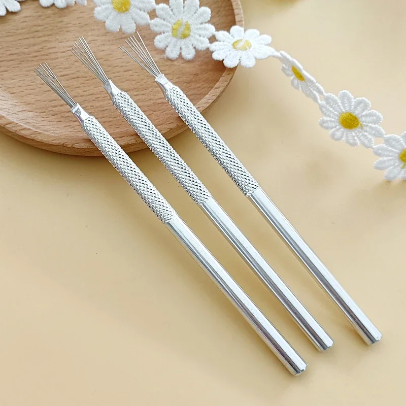 7 Pin Lông Vũ Dây Họa Tiết Gốm Sứ Dụng Cụ Điêu Khắc Đất Sét Mô Hình Dụng Cụ Tự Làm Đồ Gốm Bàn Chải Đồ Gốm Dụng Cụ Bánh Phụ Kiện