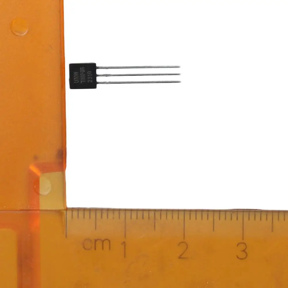 Sensor analógico de temperatura de Metal, termómetro Digital IC, 5 piezas, TMP36GT9Z, TMP36, negro, 3 pines, ± 2 °C, 10 MV/8 °C
