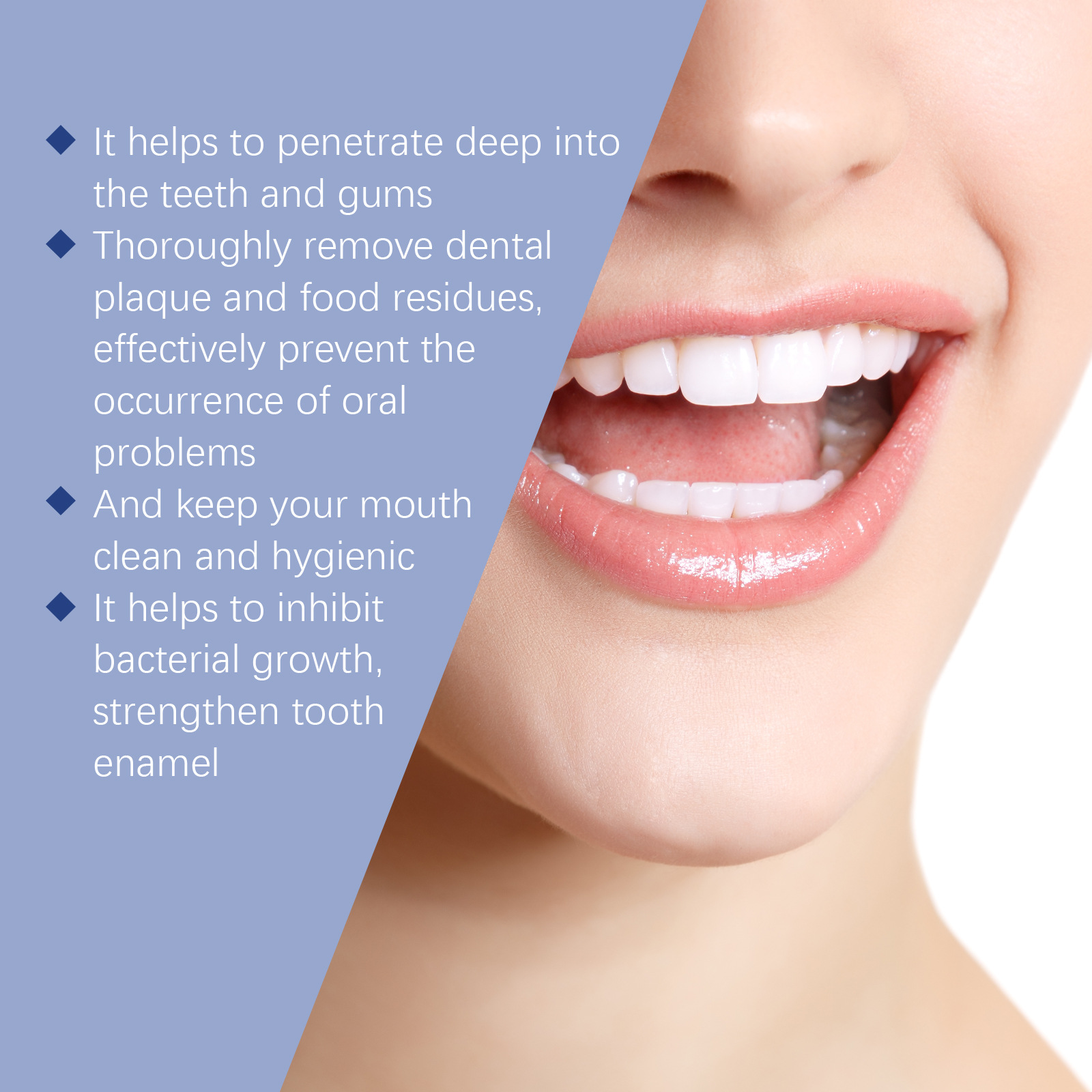 EELHOE White Teeth Powder 5 Days Plaque Tartar Remover Clean Yellow Teeth Stain Remover Good Breath Teeth Cleaning Powder 50g