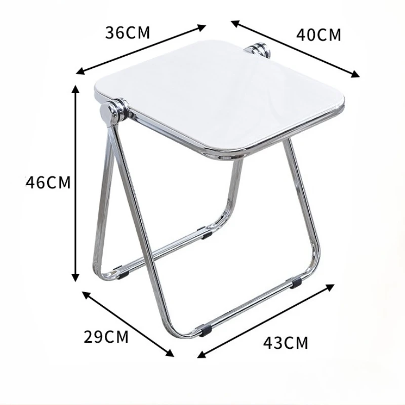 Simple ménage épais canapé coin petite table d'appoint transparente petite table acrylique pliante transparente petite table basse