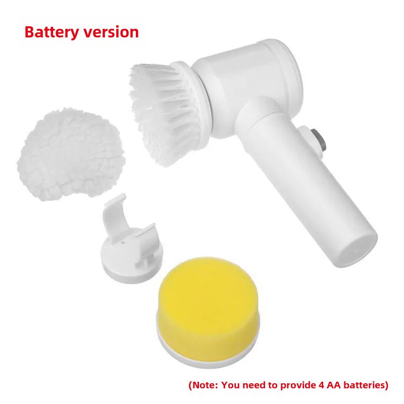 Escova De Limpeza Elétrica Multifuncional Doméstico Sulco De Artefato, Pote De Lavagem De Prato De Cozinha