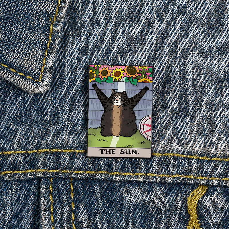 Broche de gato triste da marca Tarot de venda quente