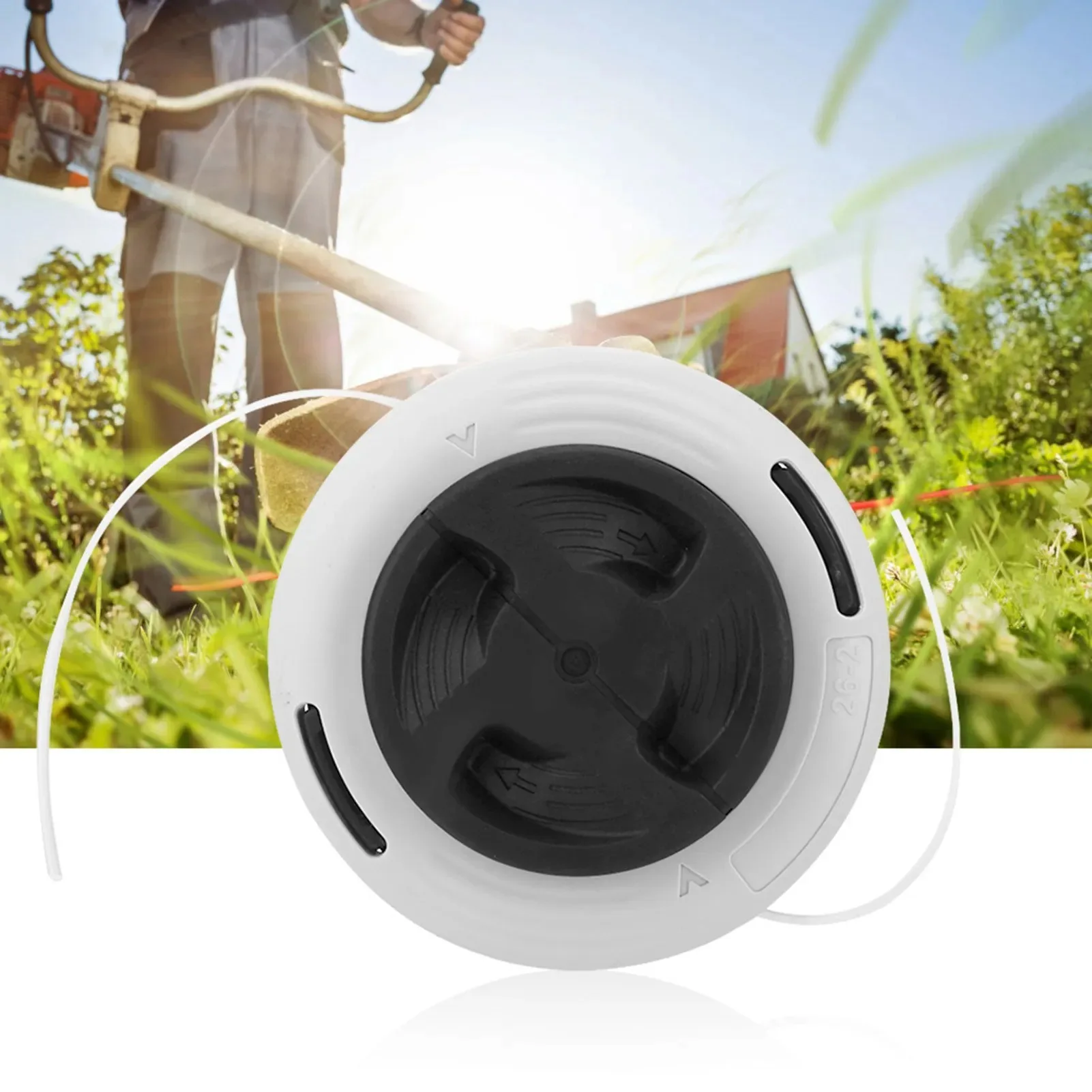 AutoCut C26-2 M10x1 Replacement Trimmer Head for Stihl FS55 FS90 FS130 FS250 and More Grass Brush Cutter Accessories