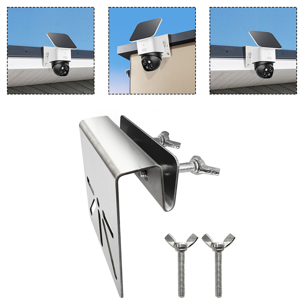 Metal Gutter Mount Bracket For Eufy SoloCam S340E30 Secure Your Solar Camera 9*8.5*3.5cm Gutter Mount Support Camera Surveillanc