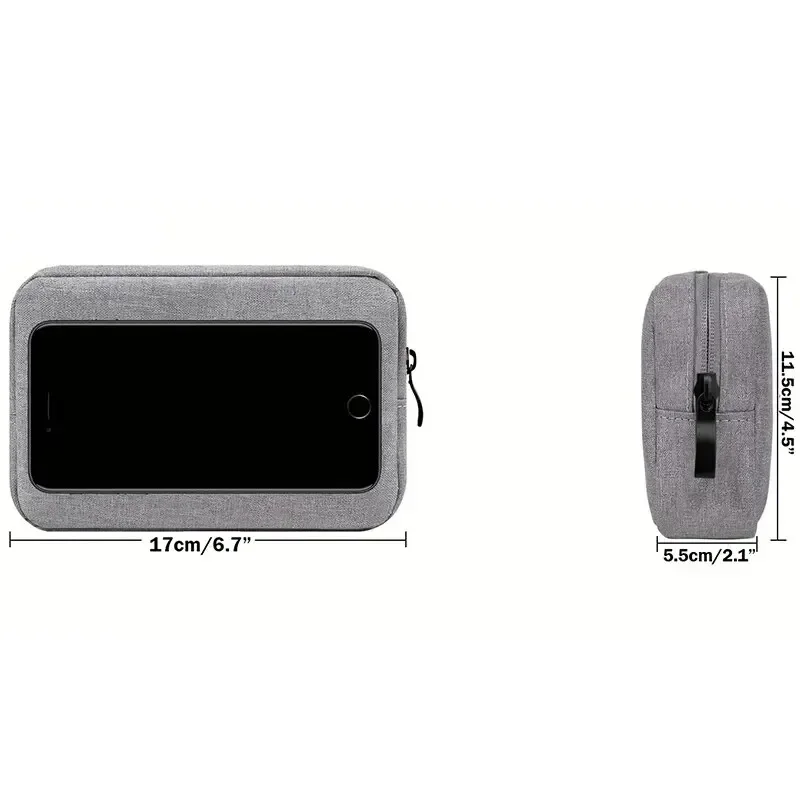 Bolsa de almacenamiento, organizador de cables, bolsa de viaje, electrónica pequeña, tarjeta SD, bolsa de almacenamiento para banco de energía