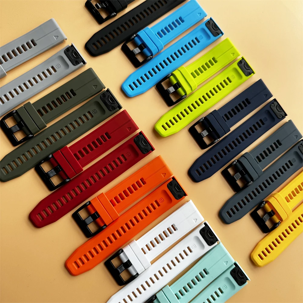 QuickFit 22 ミリメートル 26 ミリメートルシリコンストラップガーミンフェニックス 7X 7 ソーラー/6X 6 プロ 5 5X プラス 3 3HR/Epix 時計バンドブレスレット 1:1 公式バンド