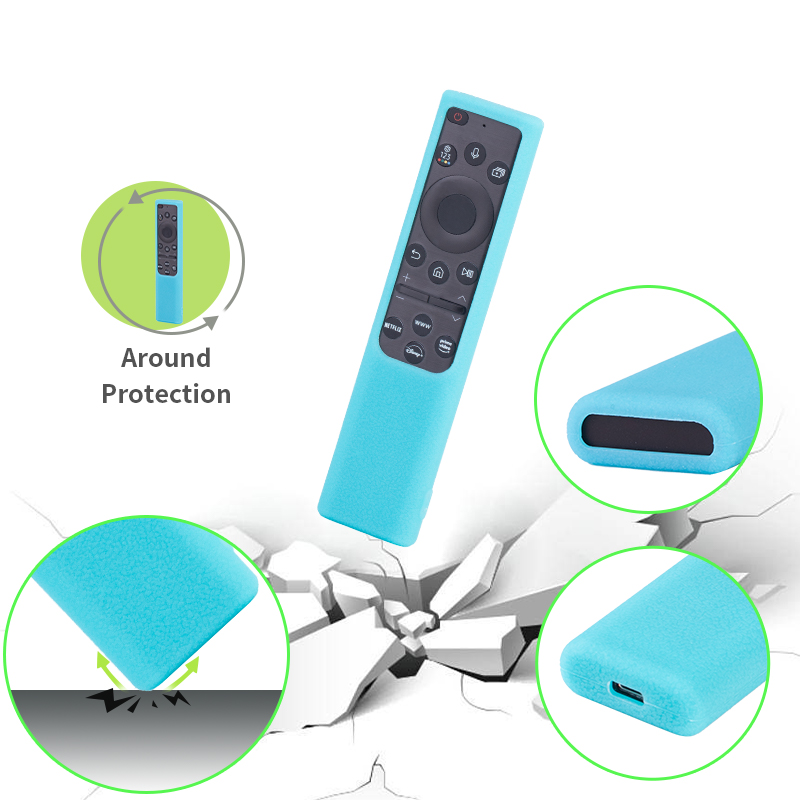 Litschi Textur Silikon hülle für Samsung TV Bn59-01357a/01363l/01364a tm-1990c Solar Fernbedienung Schutzhülle