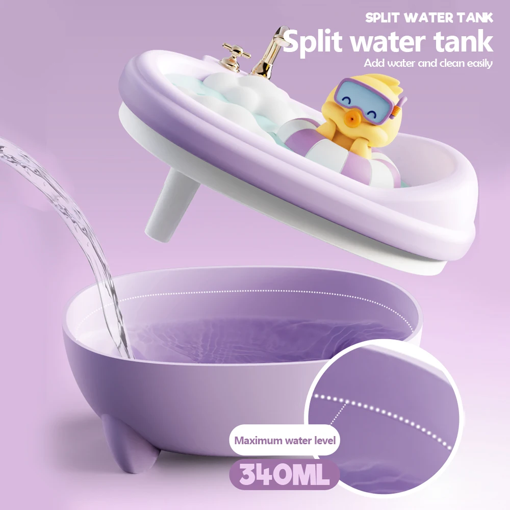 สัตว์น่ารัก Air Humidifier อ่างอาบน้ํารูปร่าง Essential Oil Diffuser ความจุ 340ML เครื่องทําความชื้นถังน้ําพร้อมไฟกลางคืนที่มีสีสัน