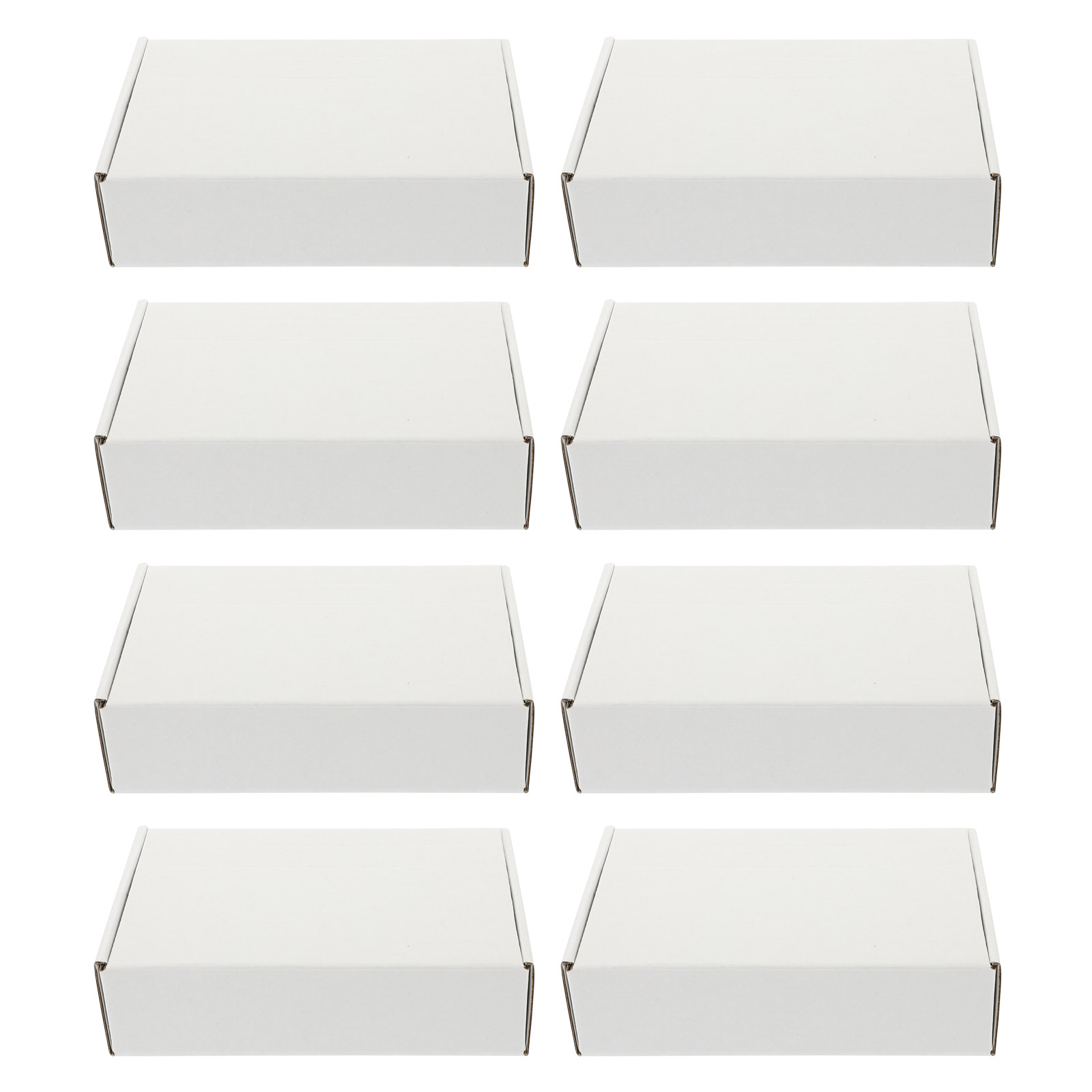 段ボール製の梱包箱,ギフト包装用の白い段ボール箱,20個