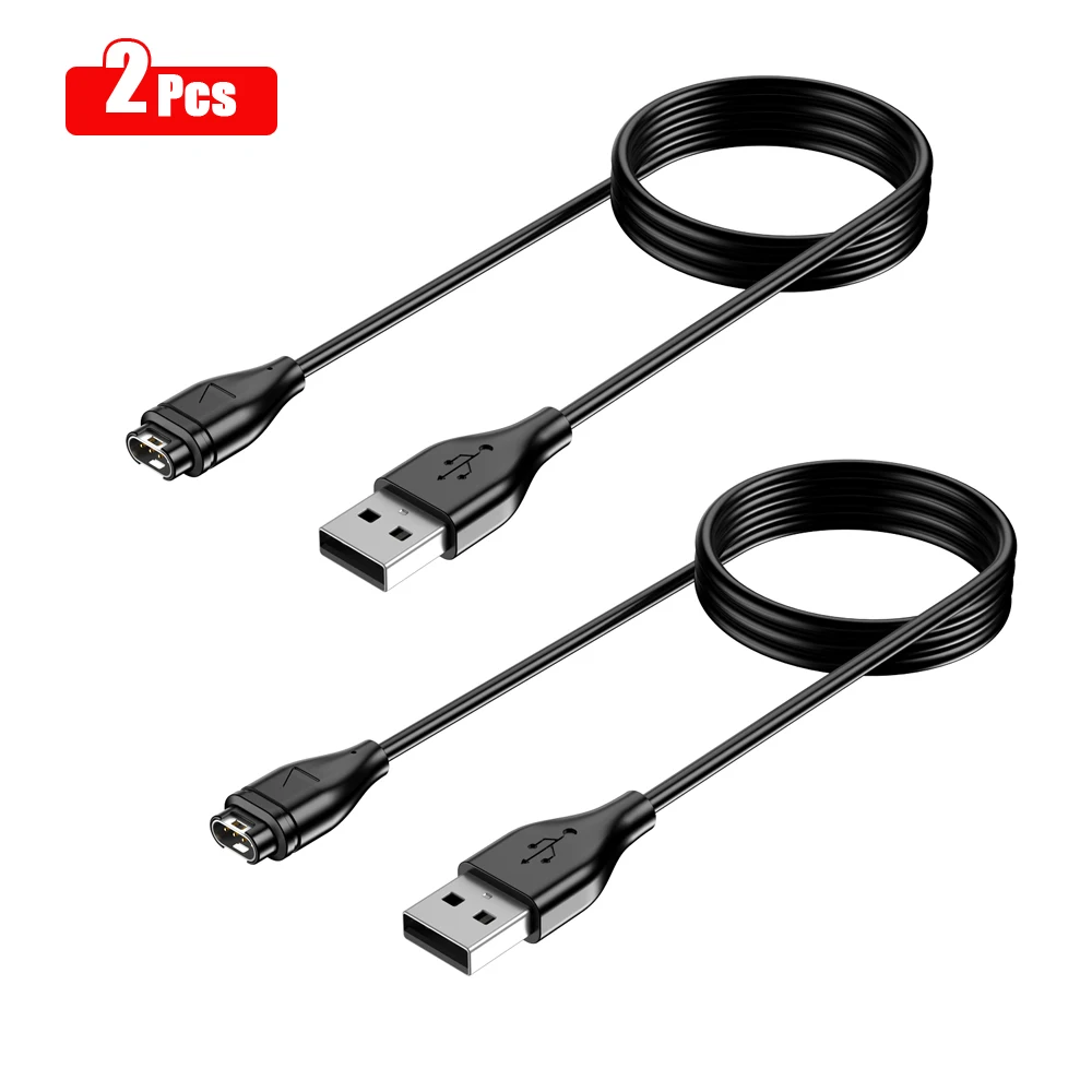 Bộ 2 Dây Cáp Sạc USB Cho Garmin Bản Năng/Venu 2/Vivoactive 3/Fenix 7/Tiền Thân 55/Quatix 6/D2 Không Khí/Vivomove 3 Cáp Sạc