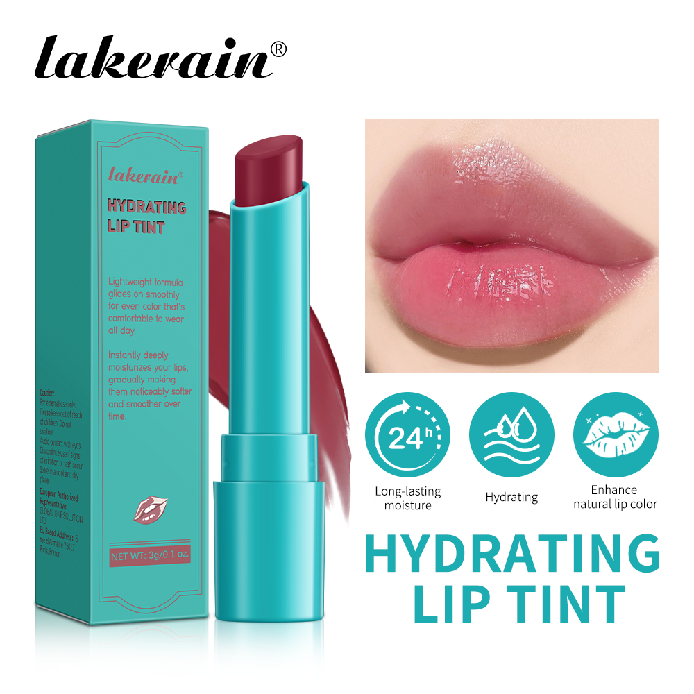 Tinte de labios sólido, bonito espejo hidratante, lápiz labial de gelatina rojo y marrón, tinte de labios hidratante transparente, maquillaje de labios Natural desnudo de Corea, cosmético