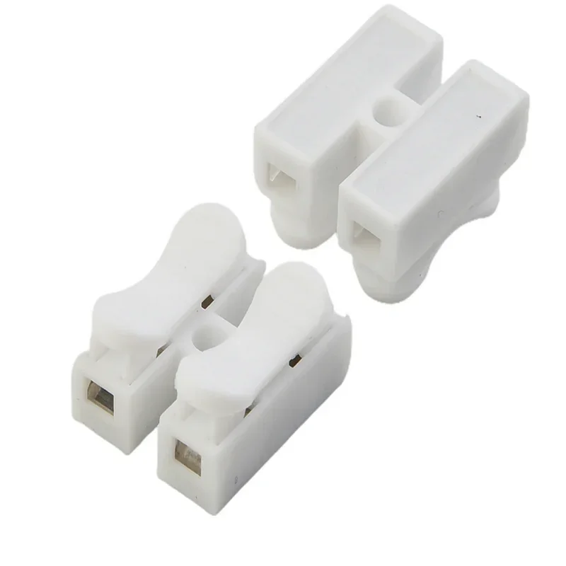 20pcs CH2 Spring Quick Wire Connectors Cable Clamps Terminal Block LED Strip Light Replace Electrical Tapes Cable Clamp Tools