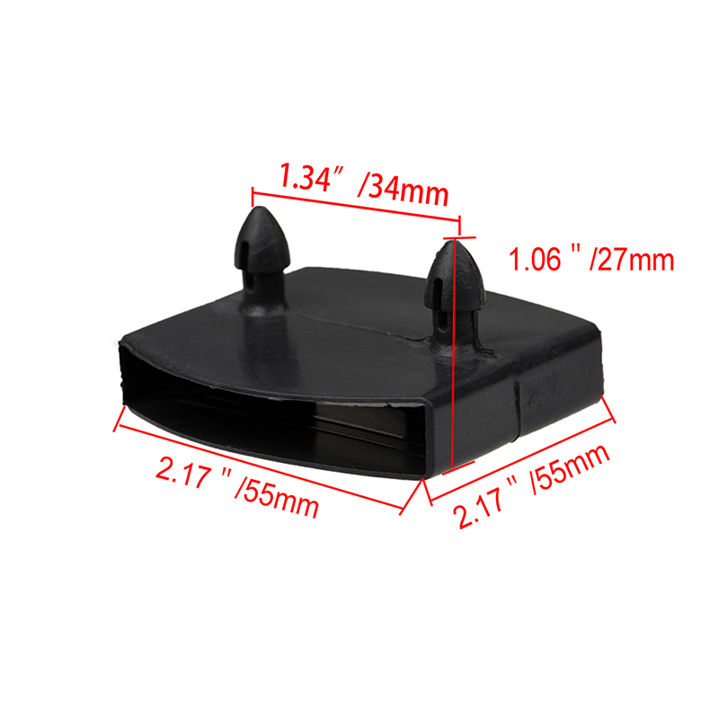 Supporti in plastica per doghe da letto fissaggi per tappi estremità centrali sostituzione dei lati a 2 pin centrali 55mm nero