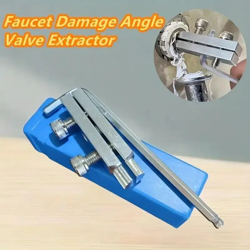 Válvulas angulares para grifo, juego de Extractor de cables rotos, Extractor de tornillos dañados, válvula angular Universal, Extractor de tornillos pelados de cables