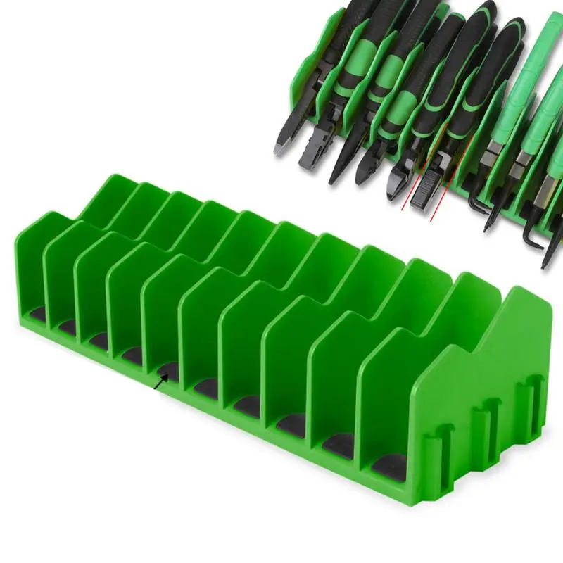 Prático alicate organizador rack contém até dez alicates gaveta caixa de ferramentas resistente alicate ferramenta organizador rack de armazenamento economia de espaço