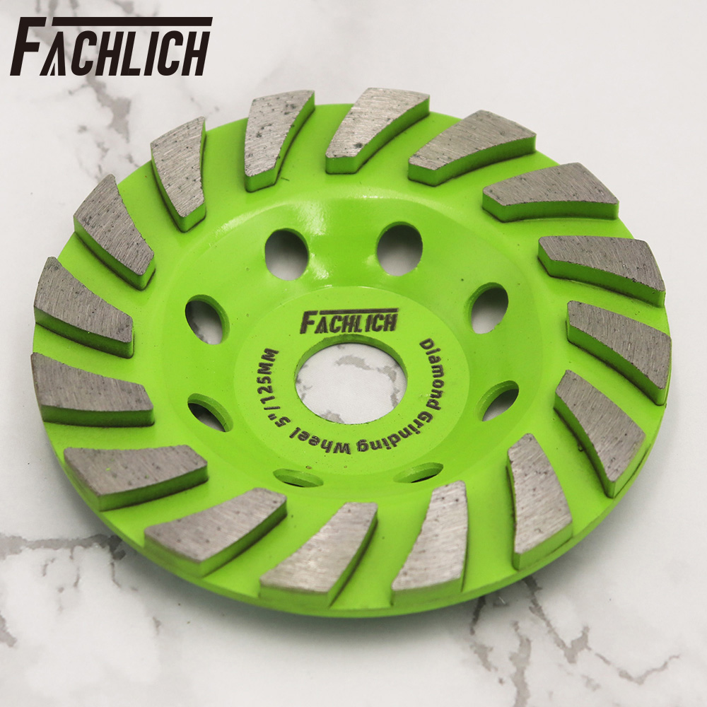 FACHLICH 1 Diameter100/115/125Mm Kim Cương Turbo Thiêu Kết Đá Mài Đá Cẩm Thạch Đá Hoa Cương Bê Tông Đánh Bóng Cup dụng Cụ