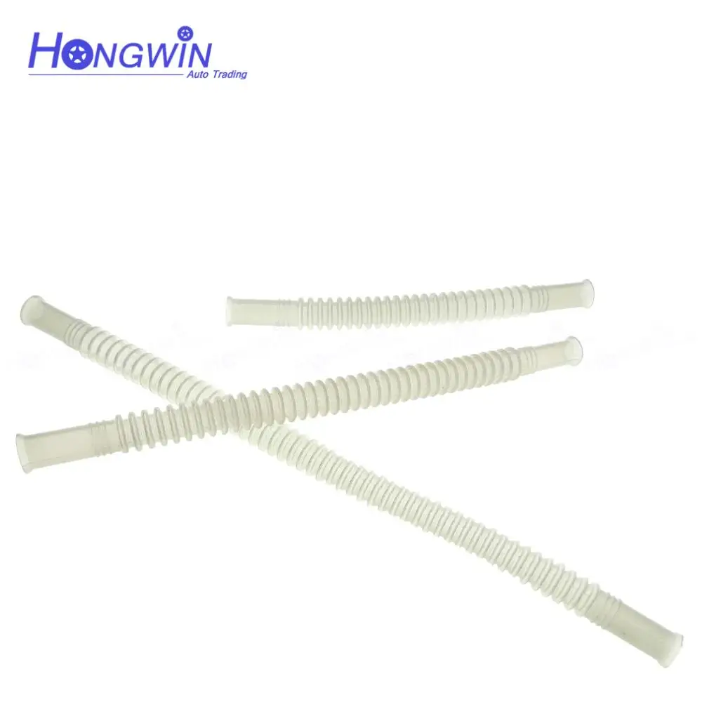 2 Cái/lốc PA11 ID8 OD10 15/20/25CM Màu Trắng/Đen Màu Nhựa Nylon Ống Lượn Sóng Ống cho Máy Bơm Nhiên Liệu