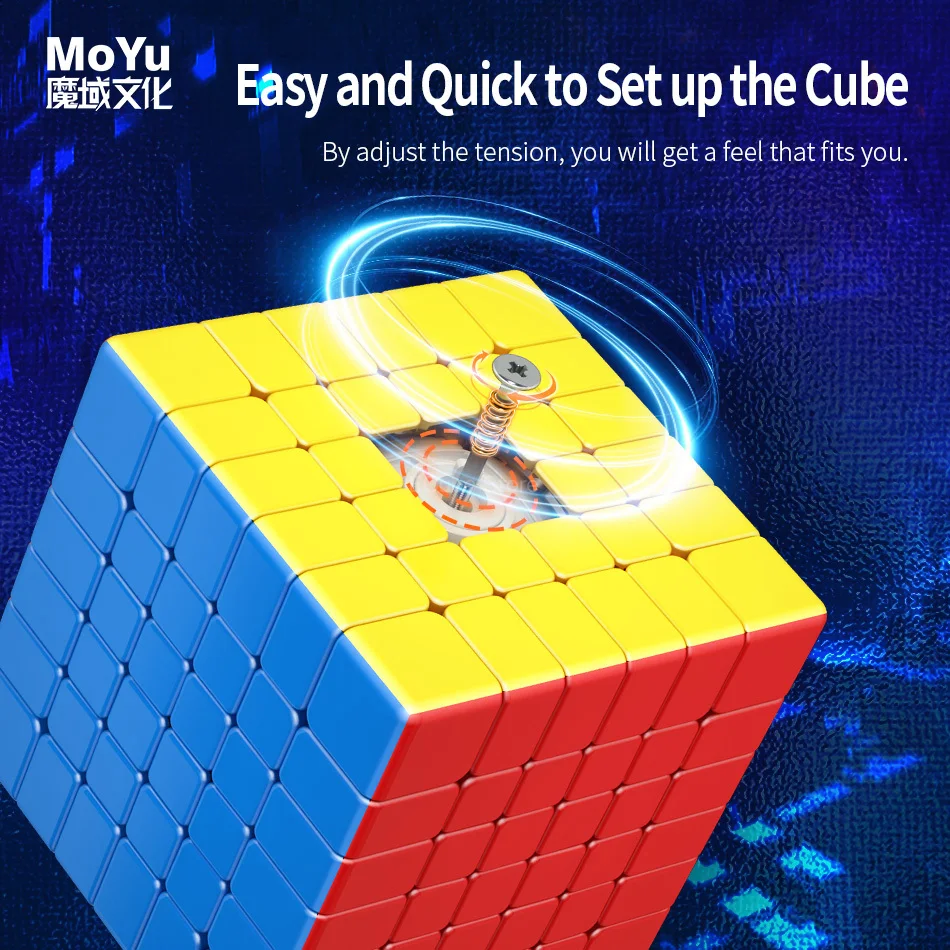 [ECube] MOYU MeiLong 6 V2 6X6 Magnetic Magic Speed Cube สติกเกอร์ Professional Fidget ของเล่น MoYu MeiLong 6 Cubo Magico