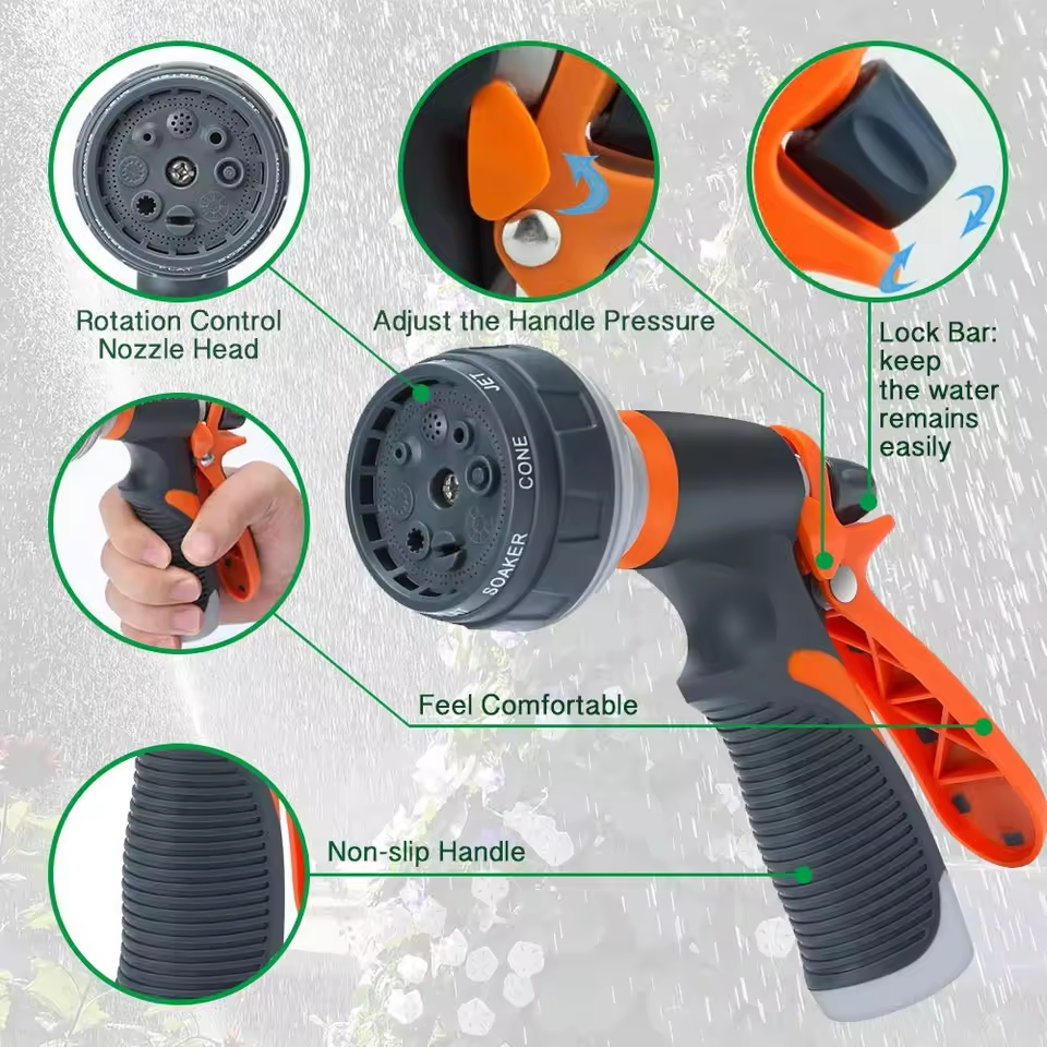 Home Irrigatie Spray Hogedruk Tuin Spuitpistool Set Tuin Watering Grond Auto Wassen Sprinkler