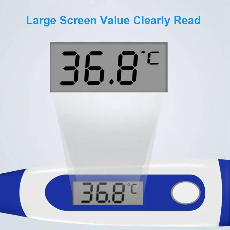 Pulse Oximeter คลิปนิ้ว Pulse เครื่องวัดอุณหภูมิอิเล็กทรอนิกส์หัวนุ่มช่องปากรักแร้การวัดอุณหภูมิในครัวเรือนผู้ใหญ่เด็ก