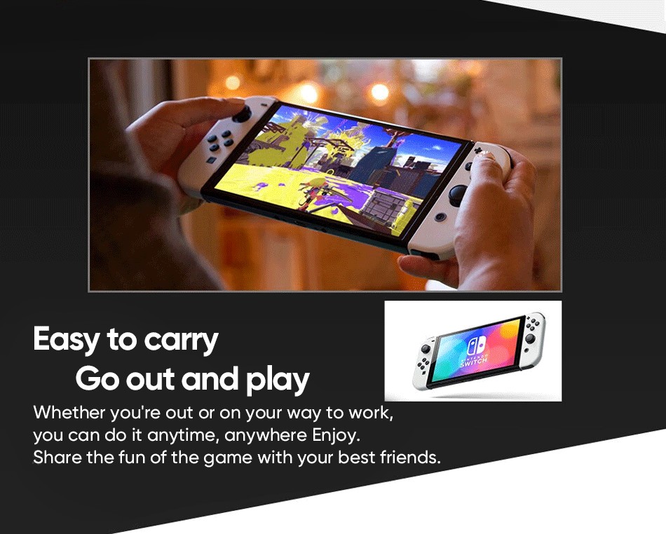 Nintendo Switch-consola OLED con pantalla de 7 pulgadas, consola ajustable de Audio mejorada, modo de TV estable, videojuego