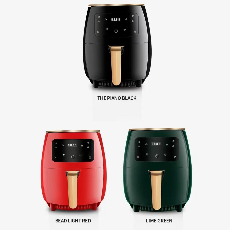 MicroData-Friteuse à air sans huile, friteuses à air profond intelligentes, cuisinière en surpoids à air chaud, Smart Touch, four 1400, 4,5 l, 360 W