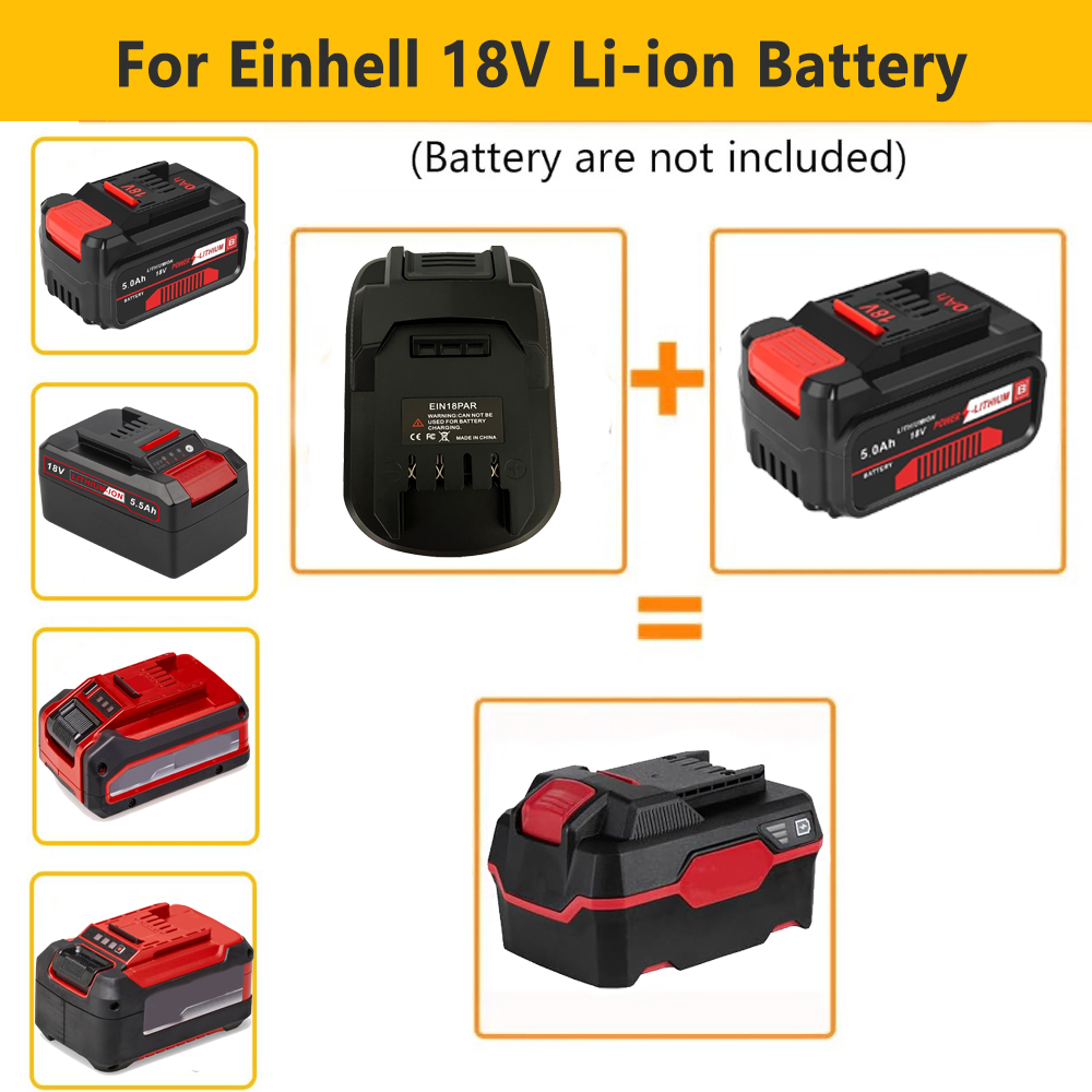 Battery Adapter for Einhell 18V Li-ion Battery Converter to for Parkside 20V Li-ion Battery Power Tools EIN18PAR