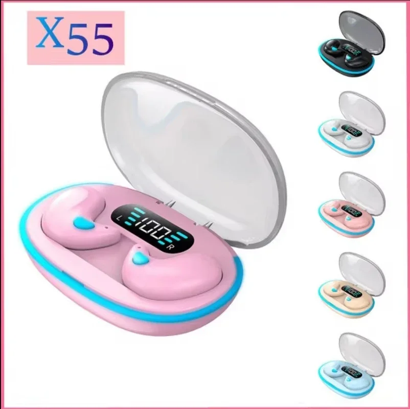 NOWY X55 TWS Bezprzewodowe słuchawki douszne Bluetooth Wodoodporne słuchawki Mini słuchawka TWS Słuchawki stereo do telefonu xiaomi iphone