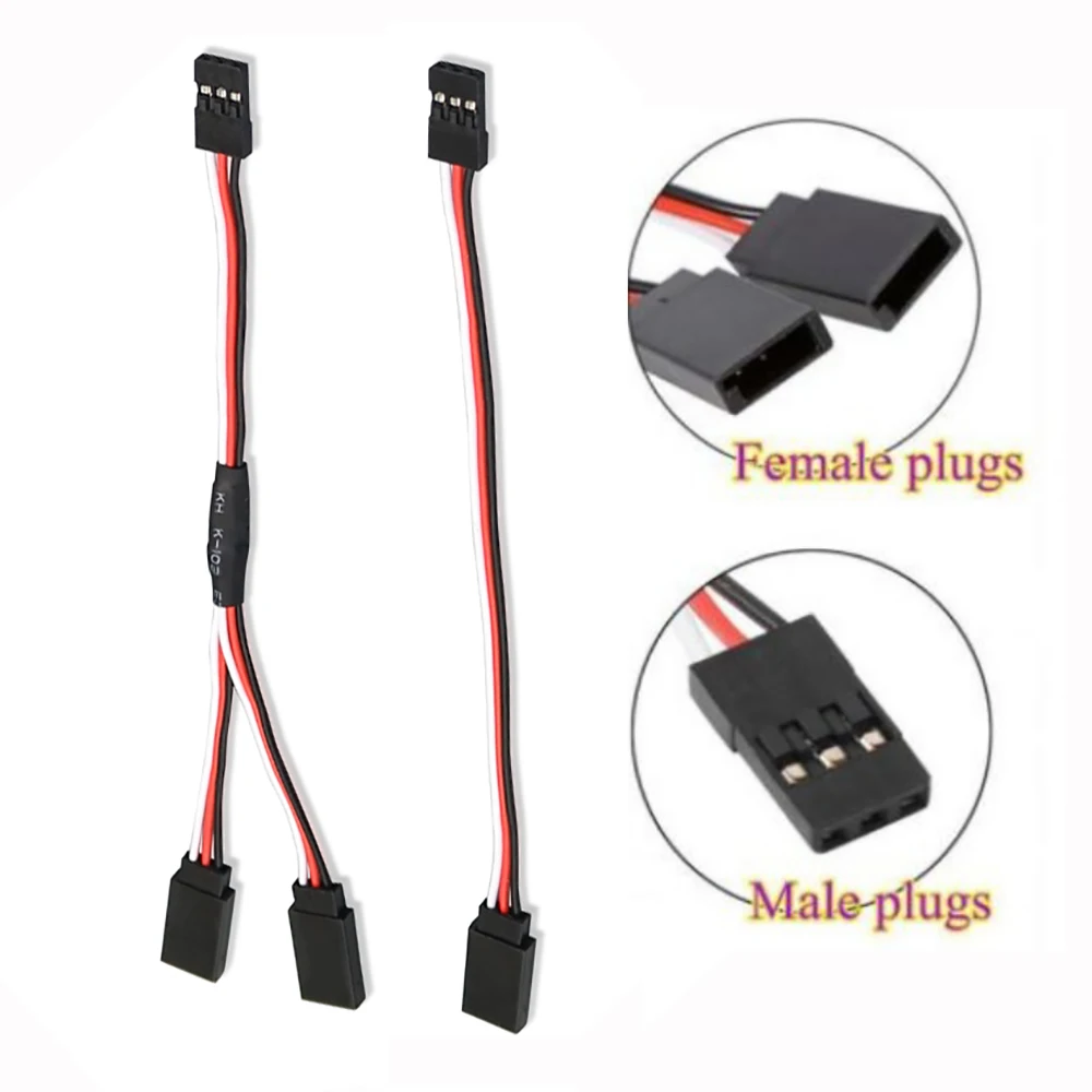 Droyuke 1 Cái 15/30/50Cm 1to1 1to 2 1 Đến 3 1 Đến 4 RC Servo nối Dài Dây Cáp Futaba JR Nam Đến Nữ RC Mô Hình