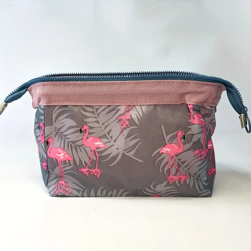 Women's makeup bag flamingo travel essentials toiletry storage bag portable Cosmetic Bag large capacity organizer storage bag