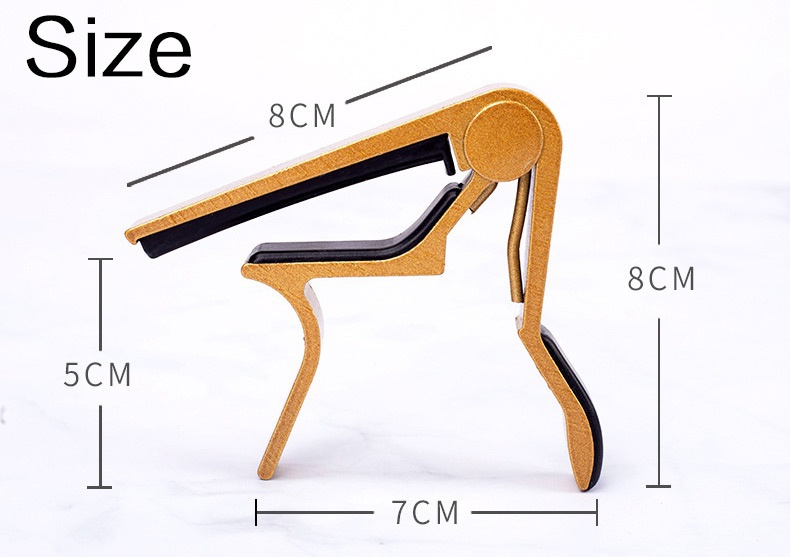 Accesorios de guitarra Capo de aleación de aluminio de alta calidad, llave de abrazadera de cambio rápido, piezas de guitarra de ajuste de tono clásico acústico