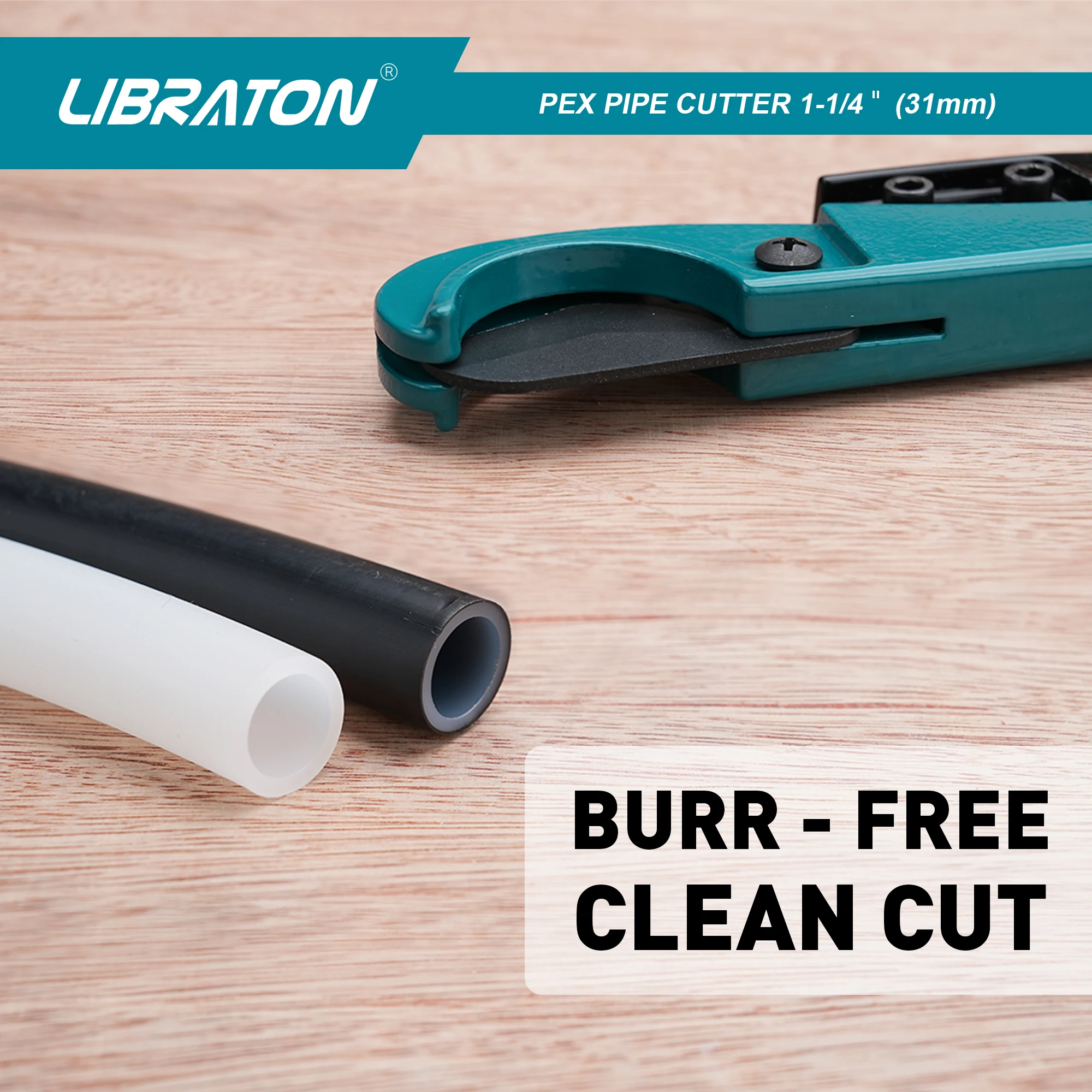 เครื่องตัด libraton PEX 31มม. เครื่องตัดท่อ PEX เครื่องตัดท่อ PEX 1.25นิ้วเครื่องตัดท่อ PEX สำหรับพลาสติก PEX PVC PPR
