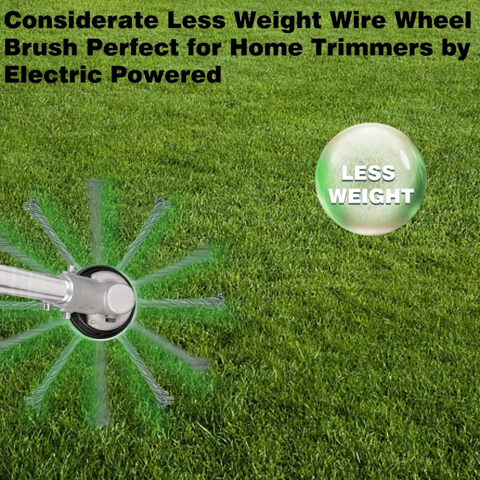 Cabezal de corte de césped de acero, cortador de alambre con batería de litio, hoja de malezas, cabezal de corte de césped para jardín, herramienta de accesorios eléctricos para cortacésped