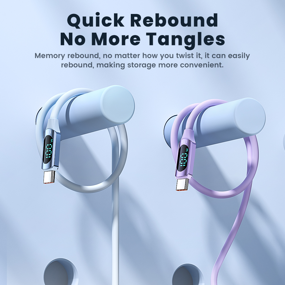 Toocki 100W tipo C a tipo C Cable PD cargador de carga rápida USB C a USB C Cable de pantalla para Xiaomi POCO f3 Realme Macbook iPad