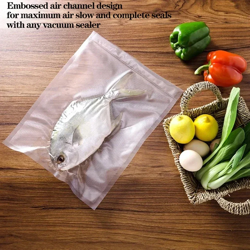 食品用真空バッグ1ロール、1500cm真空食品保存袋、BPAフリー、密封保存袋、食事の準備と真空調理