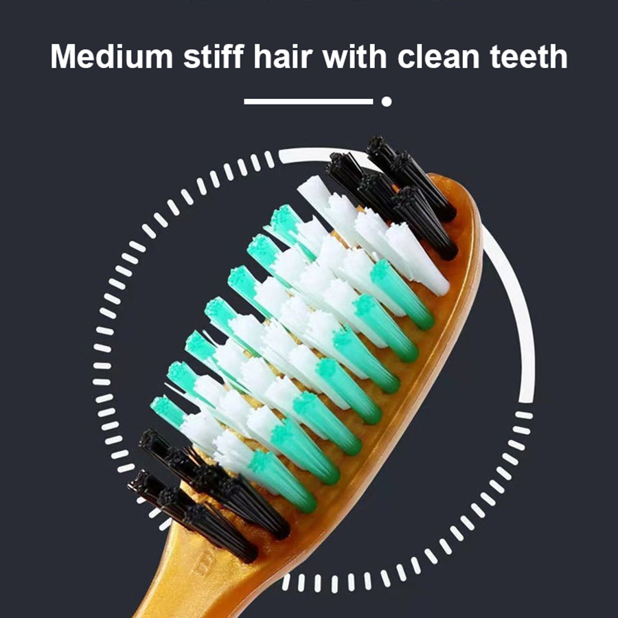 1/4/12pcs manual hard hair toothbrush for efficient oral cleaning, individually packaged for adults