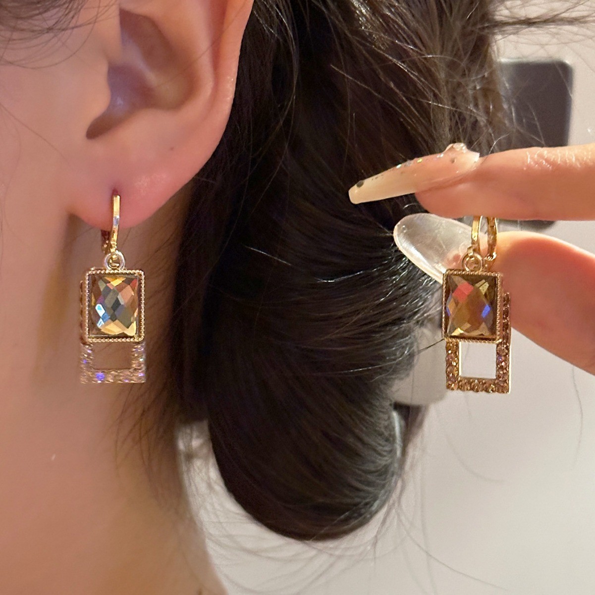925 agulha de prata moda coreana zircão brincos para mulheres jóias 2024 tendência luxo vintage cor ouro brincos jn9