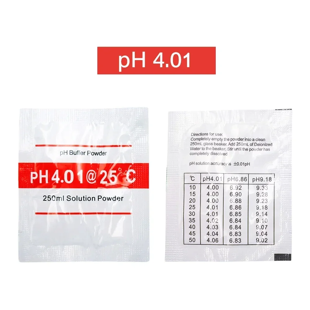 3/6/15 Chiếc PH 4.00 6.86 9.18 Giải Pháp Hiệu Chuẩn Bộ Đệm Bột Độ Chính Xác 0.01PH Cho PH Máy Đồng Hồ kỹ Thuật Số Đo