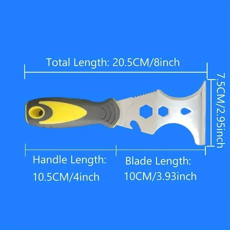 1pc 15 で 1 マルチ使用パテナイフステンレス鋼ペイントスクレーパー除去建設ツール壁紙缶切りホーム DIY