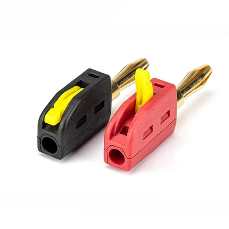 32A 4 мм без пайки штекер типа «банан» 4 мм быстроразъемный провод для подключения позолоченных медных разъемов типа «банан» Аудио медные динамики усилитель