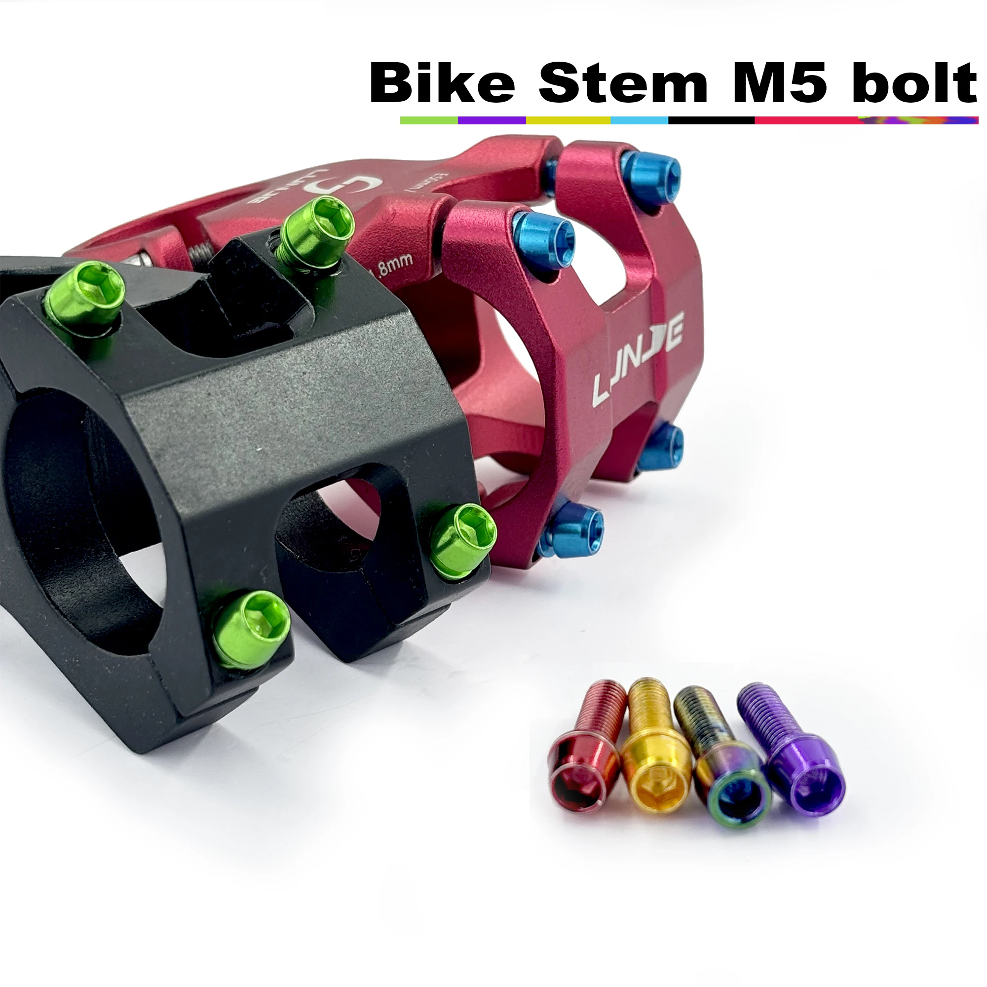 6PCS Fahrrad Vorbau M5 Legierung Stahl Schrauben, Fahrrad Vorbau Schrauben Schrauben, M5 * 18mm Stahl Schrauben für Fahrrad Aktualisierung