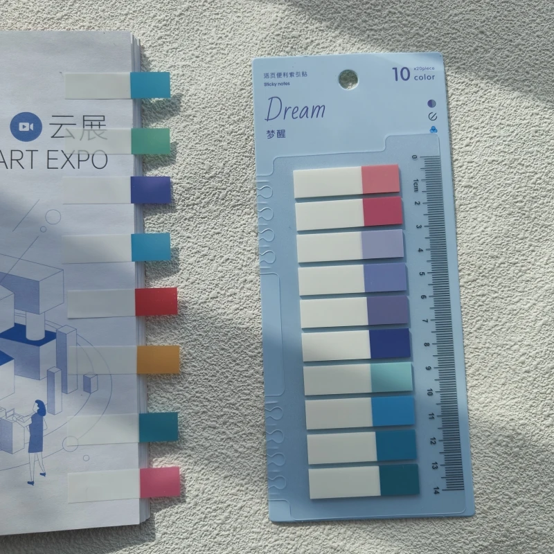 200/800 Sheets Morandi Color Index Memo Pad Loose-leaf Sticky Notes Page Flag Markers Book Tabs Sticker Stationery Supplies