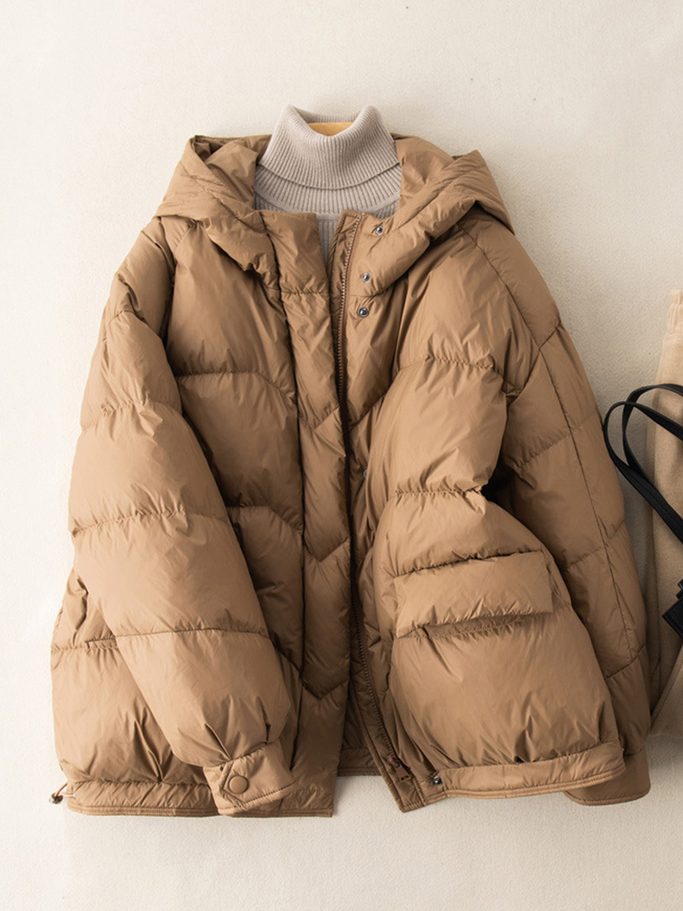 Winter Weiße Ente Unten Mantel frauen Casual Tasche Parka Mode Warme Starke Mit Kapuze Jacke Frauen Winter Mäntel Frauen