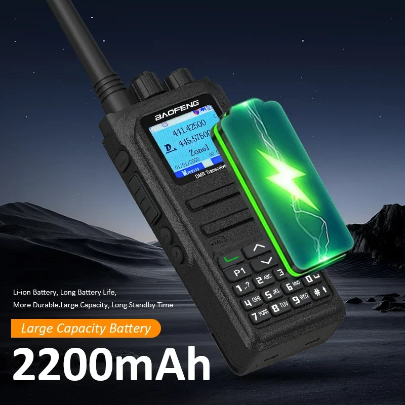 Baofeng DMR DM-1701A Upgrade Open GD77 5W Digital Walkie Talkie Longe Range Dual Mode Analog Dual Time Slot Tier 1+2 Amateurfunk
