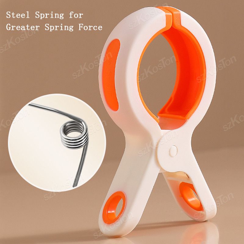 3-6Pcs Beach Towel Clips Reusable Large Windproof Clothes Pegs Plastic Strong Clothespins Laundry Tongs for Blankets Coats Towel