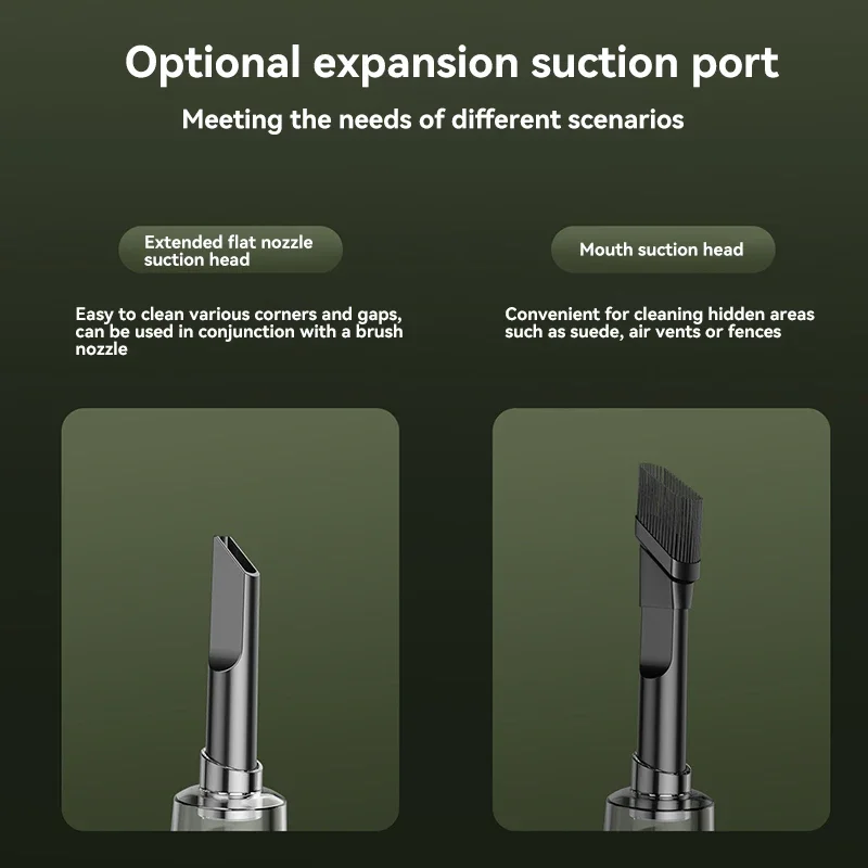 Xiaomi Mijia เครื่องดูดฝุ่นในรถยนต์ไร้สายพลังสูงทรงพลังทำความสะอาดฝุ่นเครื่องดูดแบบใช้มือถือแบบเปียกแห้งสองแบบใหม่