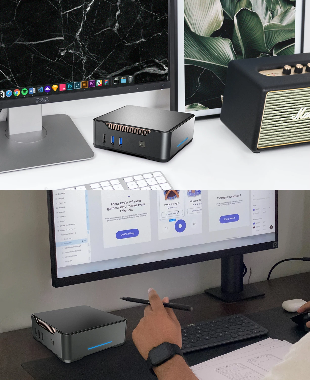 Alder Lake N100 Mini PC 8GB 256GB Windows 11 Pro 16GB 512GB WIFI5 BT4.2 Desktop Game Computer 8GB 128GB N5095