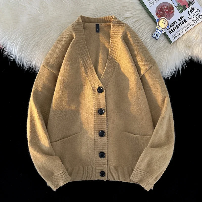 Herfst Winter Nieuwe Koreaanse Modetrend Veelzijdig Casual Vest V-hals Trui Heren Jacquard Comfortabel Ademend Jas