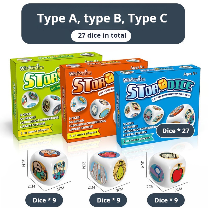 Acryl-Puzzle, Bild, Lesespiel, Geschichte, Würfel, Partyspiel, um das Bild der Logiksprache zu verbessern