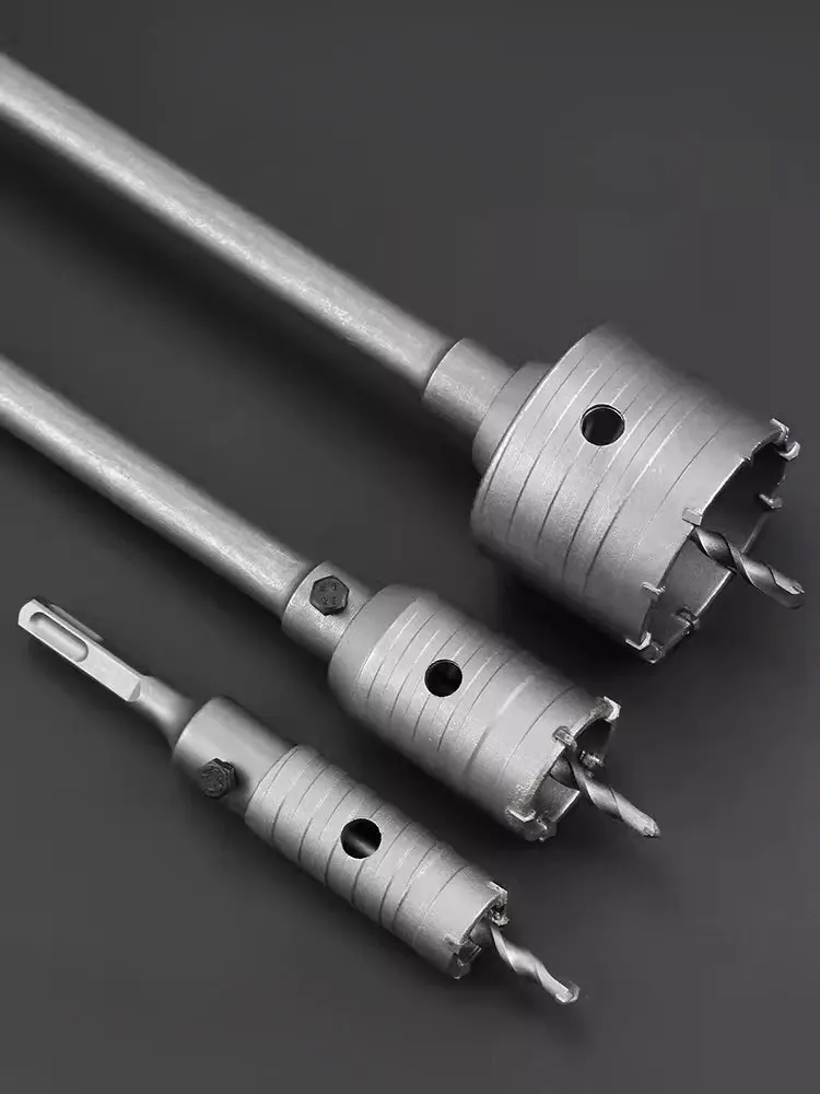 SDS Concrete Hole Saw 30-160mm Electric Hollow Core Drill Bit Shank 110-530mm Core Drill Bit Cement Stone Wall Drilling Tool